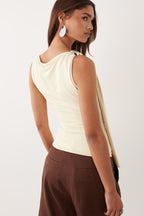 Minimal Asymmetrical Cropped Tank Top image 7
