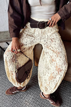 Elegant Lace Harem Pants image 2