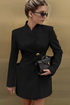 Elegant V-Neck Long Sleeve Fitted Waist Blazer image 5