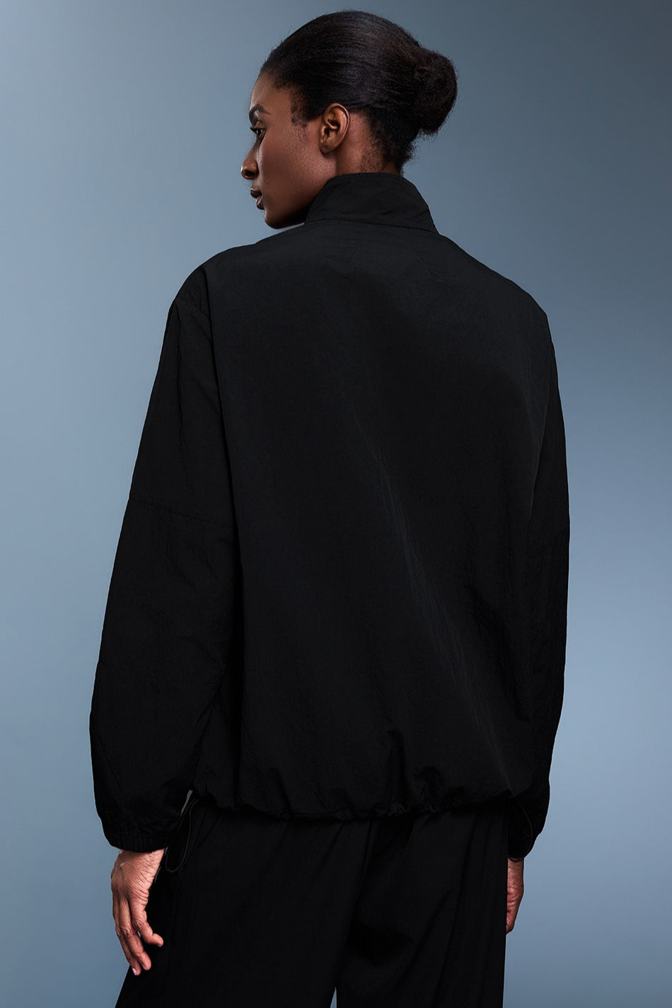 Athletic Half-Zip Solid Loose Sweatshirt image 7