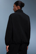 Athletic Half-Zip Solid Loose Sweatshirt image 7