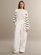 Striped Loose Knit Cardigan image 3