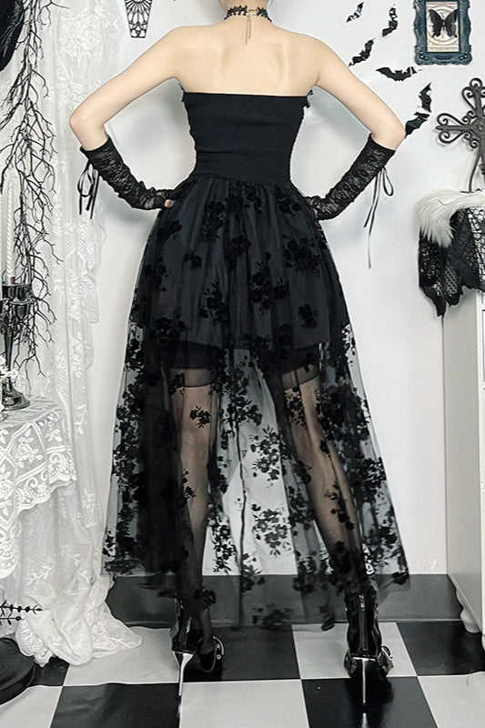 Sheer Lace Gothic Dress image 4