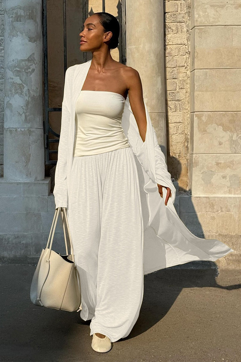 Casual Long Cardigan with Lantern Pants Two Piece Pants Set image 6