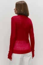 Mohair Round Neck Knit Top image 17