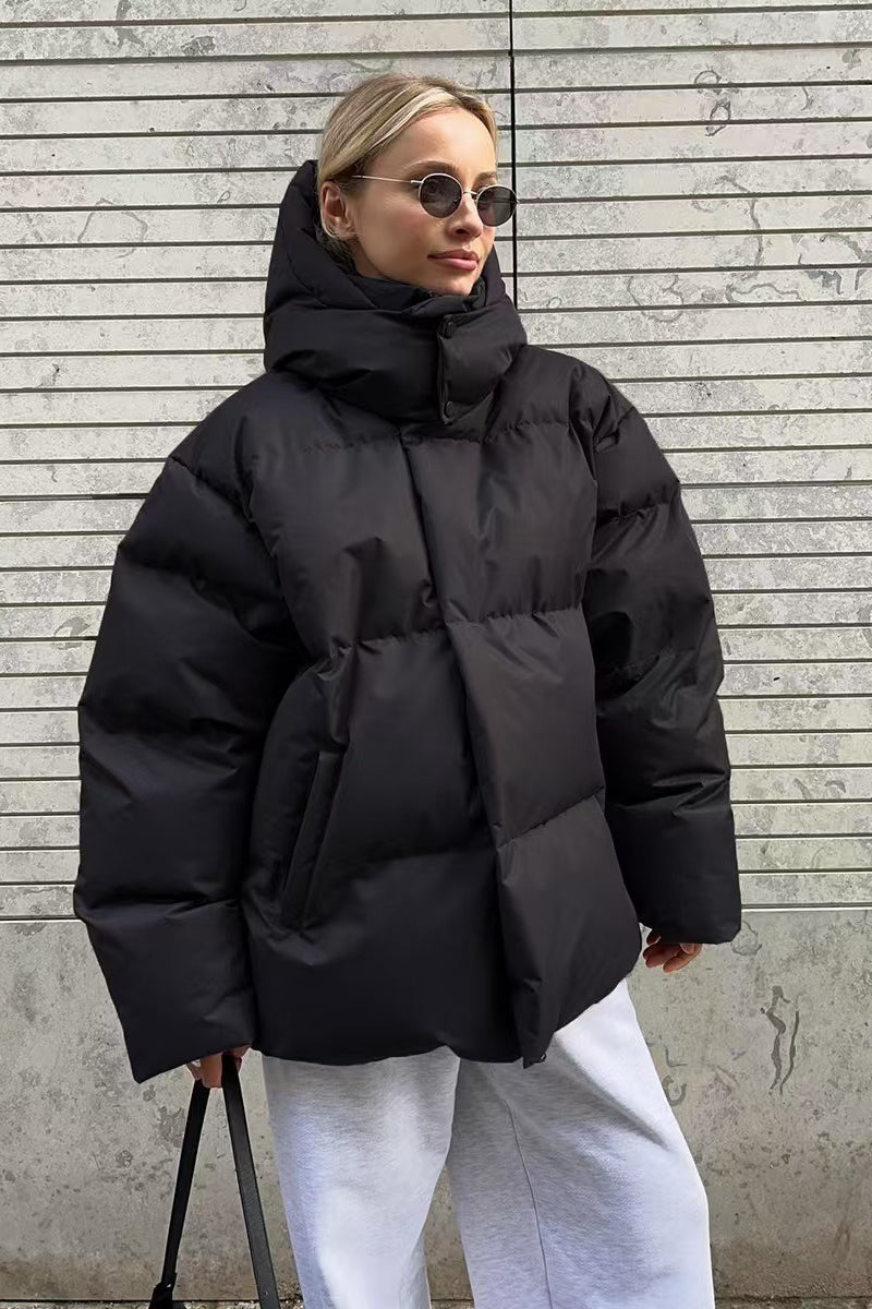 Heavy Duty Zipped Hooded Puffer Jacket image 18