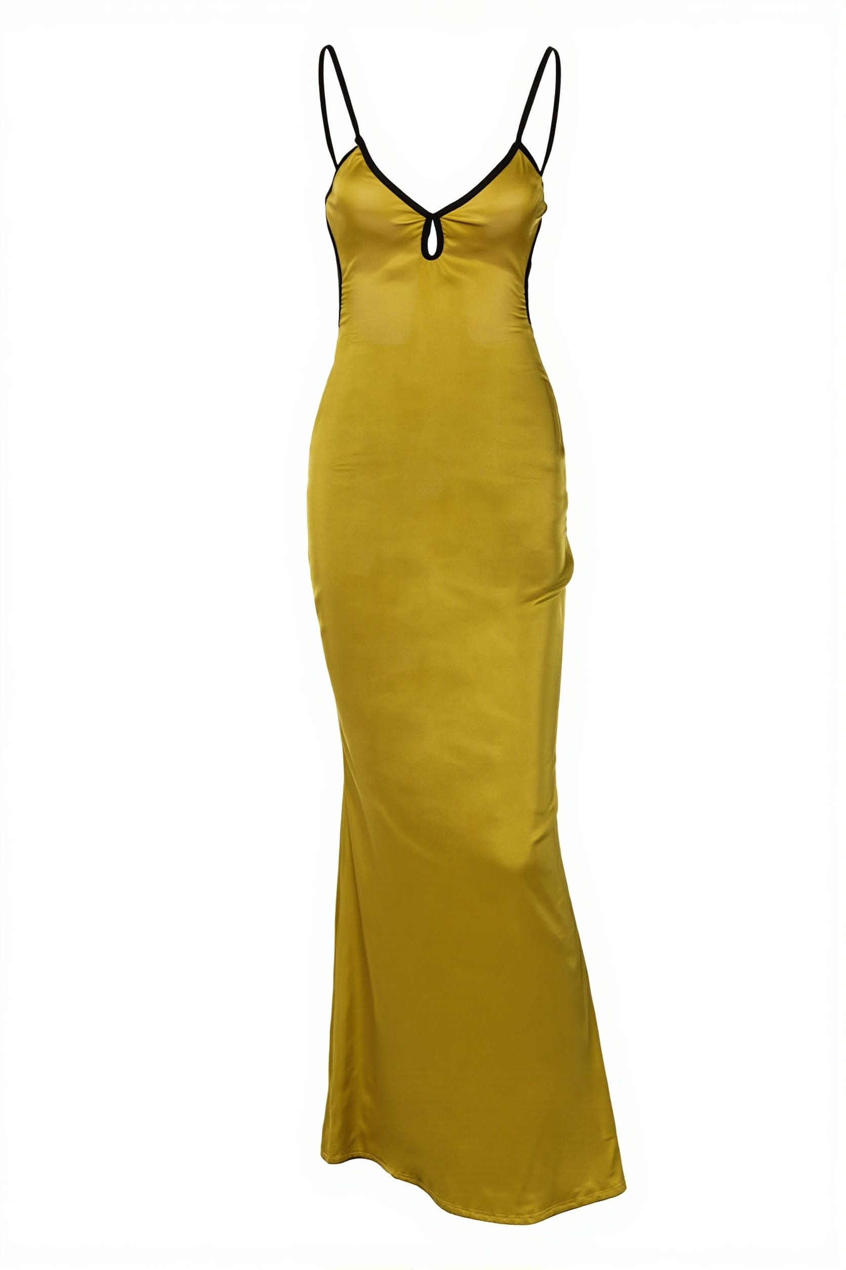 Sexy Solid Cami Lace Up Backless Bodycon Maxi Dress image 4