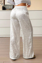 Satin Leopard Jacquard Pants image 3