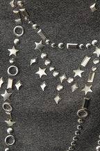 Asym Neck Beaded Cropped T‑shirt image 7