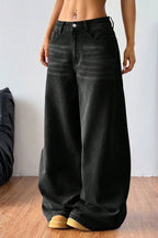 Vintage Washed Wide-Leg Jeans image 3