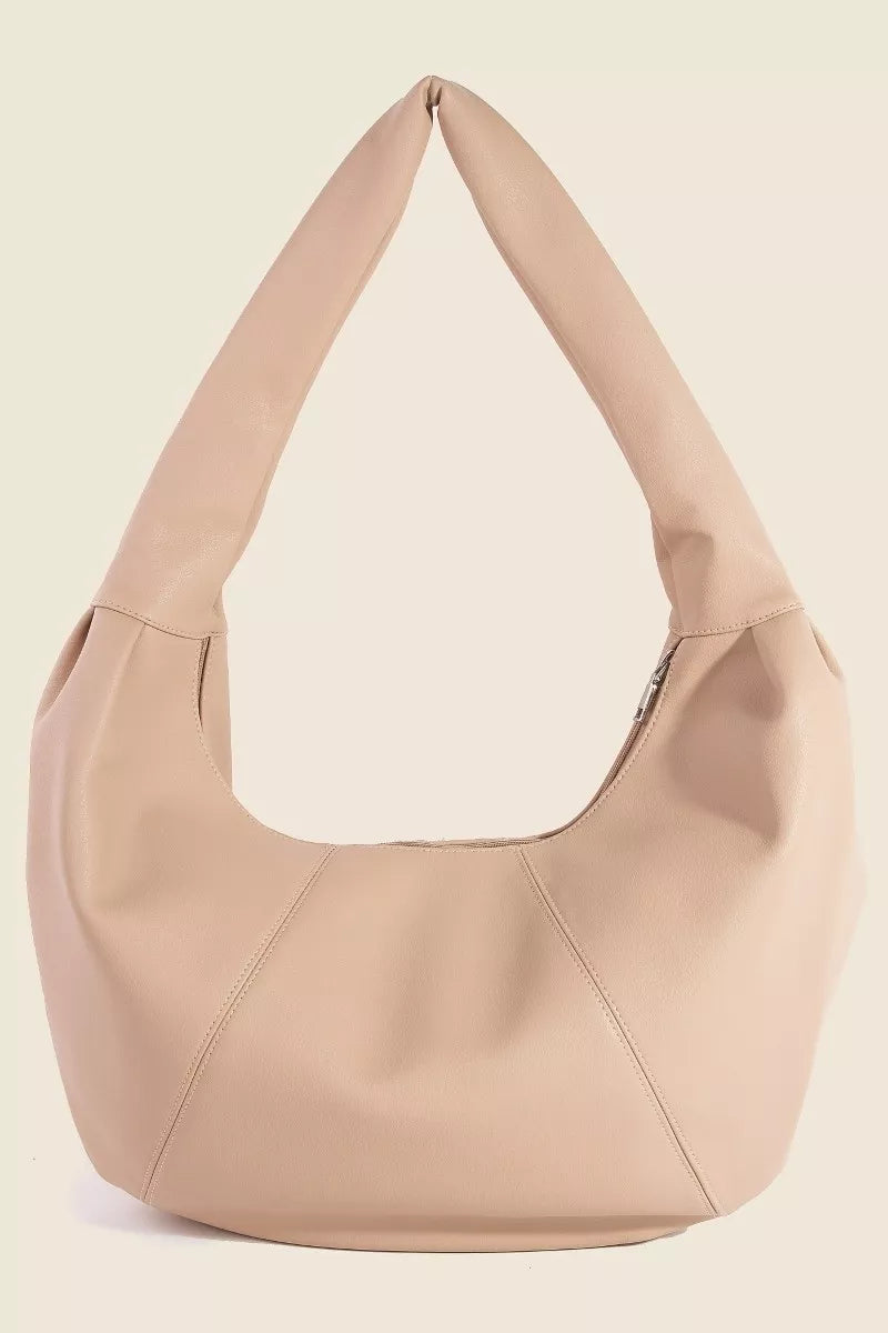 Ines Crescent Bag styled for Avrienne