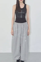 Vintage Hip-hop Letter Wing Casual Pants image 4