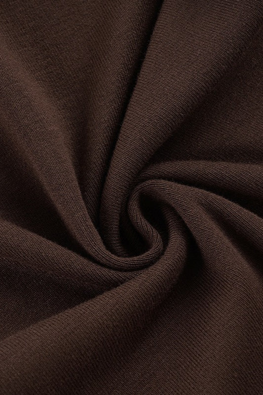 Split Button Fold Waist Knit Pants image 7