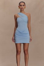 Strapless Ruched Bow Tie Mini Dress image 2
