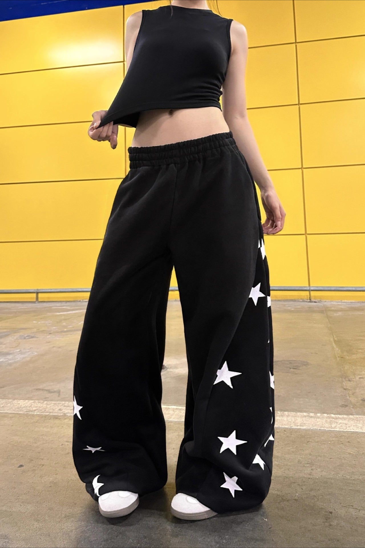 Vintage Colorblock Star Printed Sporty Pants image 6