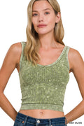 Lilou Ribbed Tank styled for Avrienne