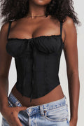 Lace Panel Tie Sexy Cami Top image 8
