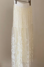 Relaxed Lace Vintage A Line Skirt image 4