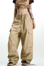 Vintage Khaki Wide Leg Cargo Pant image 3