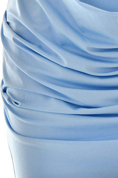 Strapless Ruched Bodycon Mini Party Dress image 9