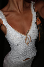 Sexy Sheer Lace Panel Trim Cami Top image 1