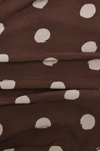 Polka Dot Ruched Bodycon Mini Dress image 4
