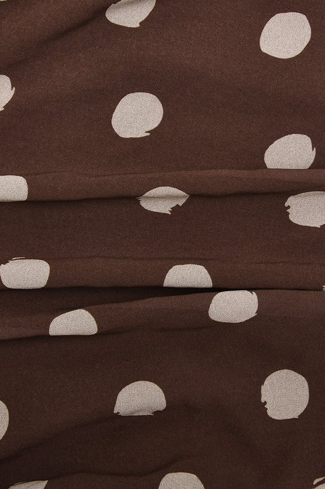 Polka Dot Ruched Bodycon Mini Dress image 4