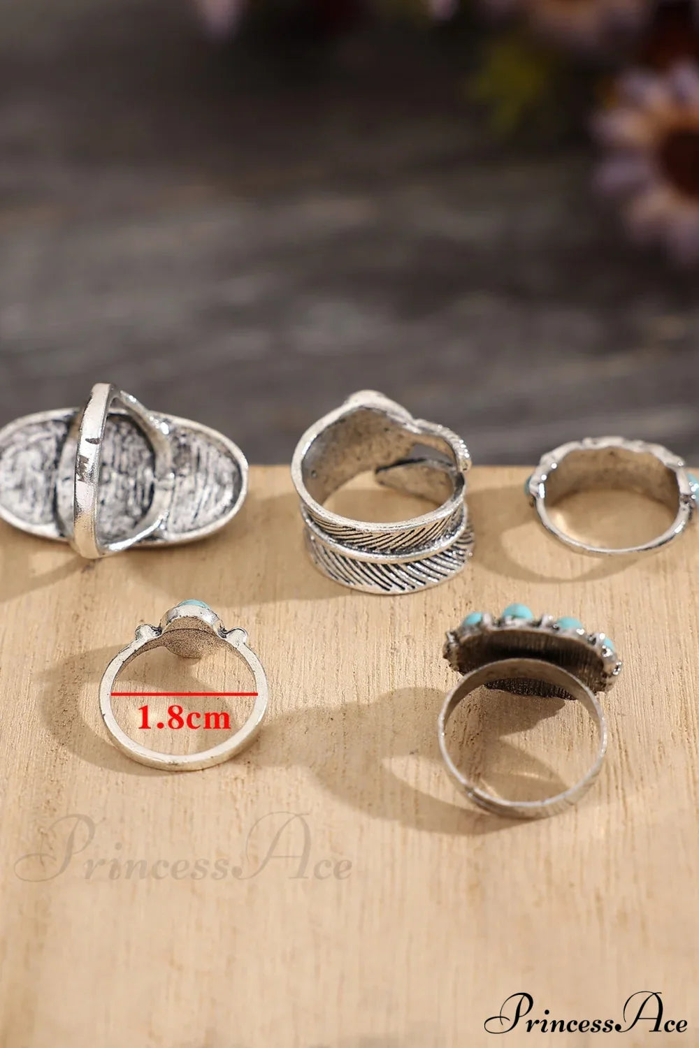5pcs Vintage & Fashionable & Exquisite Bohemian Ring image 4