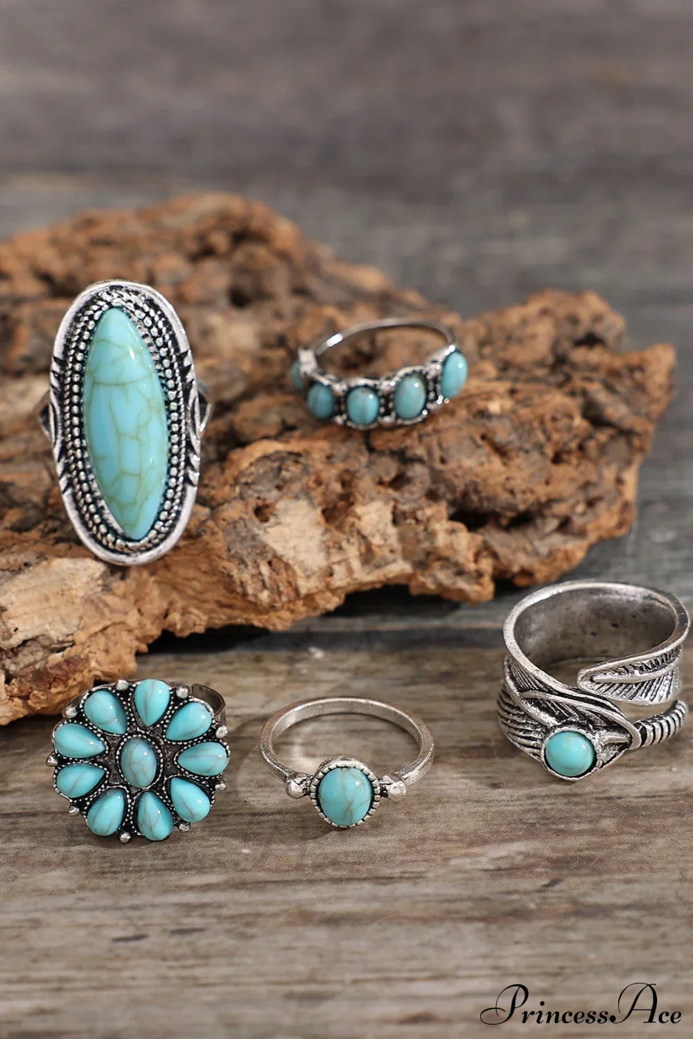 5pcs Vintage & Fashionable & Exquisite Bohemian Ring image 1