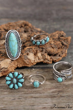 5pcs Vintage & Fashionable & Exquisite Bohemian Ring image 1