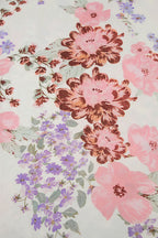 Flower Print Lace Trim Backless Floral Dress image 7