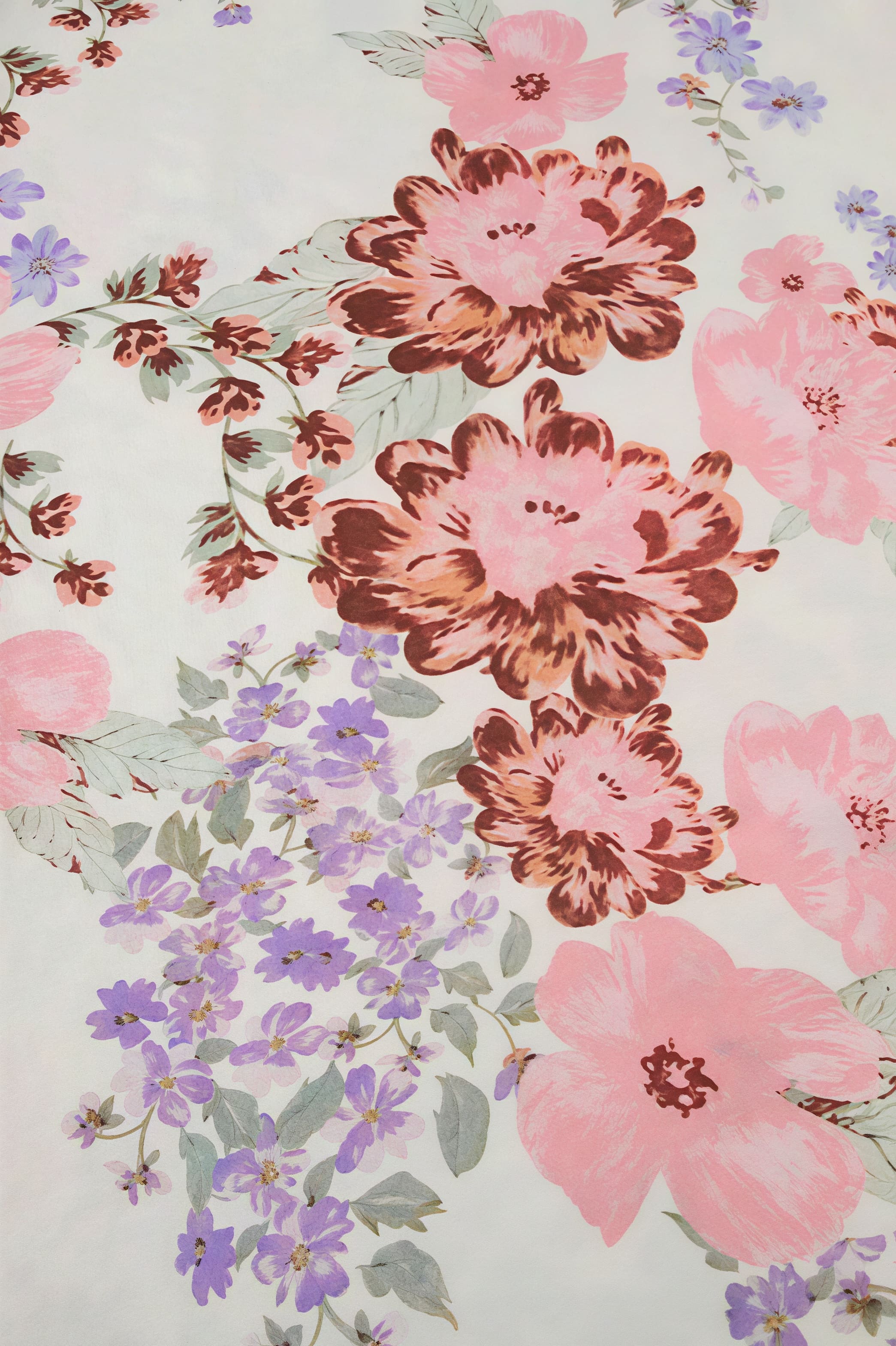 Flower Print Lace Trim Backless Floral Dress image 7