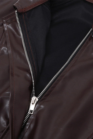 Glossy Finish Moto PU Coat image 4