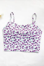 Floral Cropped Padded Cami Top image 4