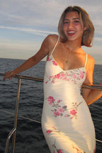Floral Print Adjustable Strap Maxi Dress image 1