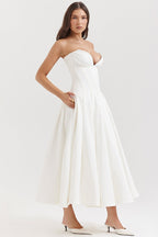 Strapless Corset A-Line Party Dress image 13