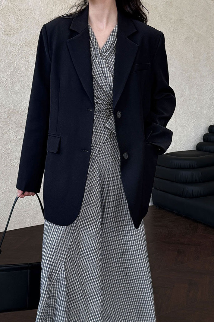 Split Back Relaxed Fit Blazer image 9