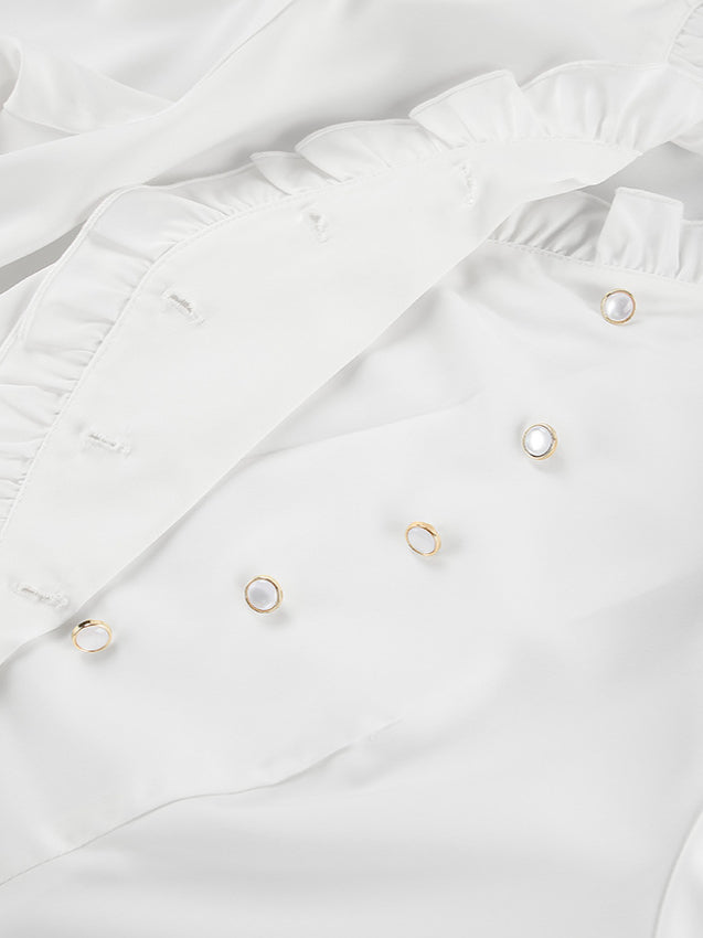 Ruffled Victorian Style Fitted Blouse image 14
