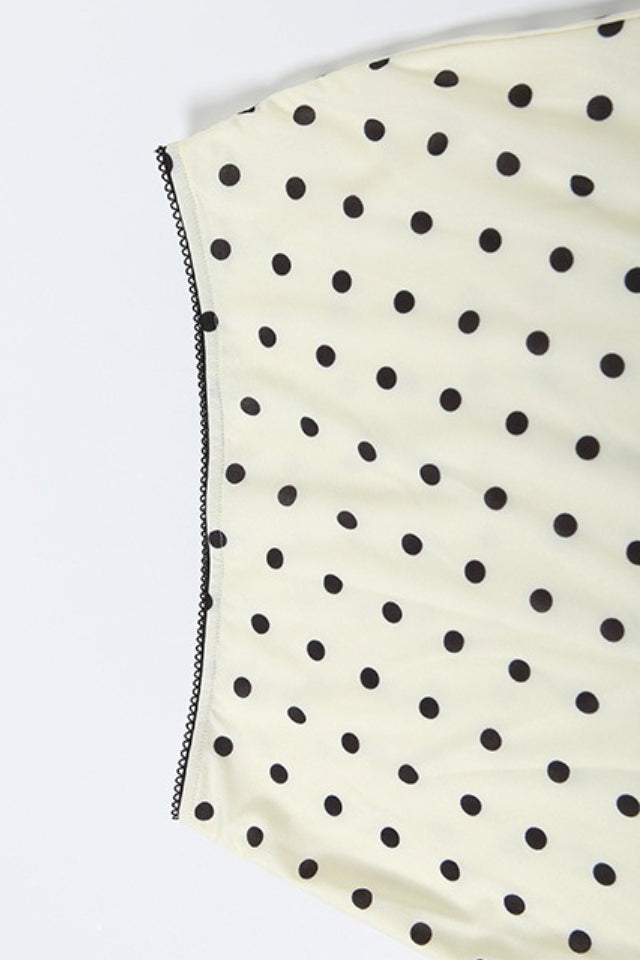 Solid Polka Dot High Waist Bodycon Skirt image 5