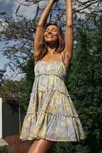 Floral Flared Hem Cami Mini Dress image 2