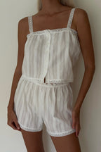 Fashion Cotton Cami Shorts Two Piece Set image 2