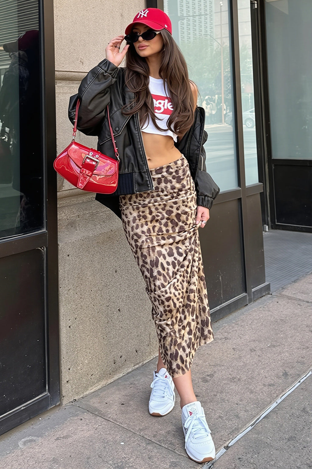 Casual Mesh Leopard Print Skirt image 4