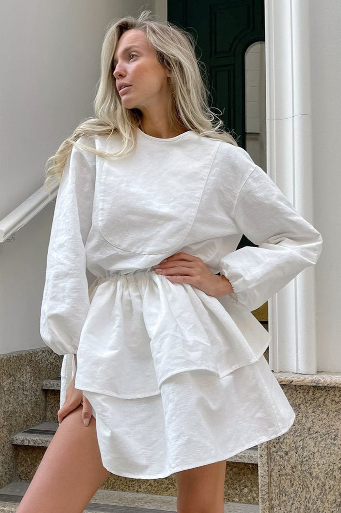 Double Layer Waisted Boho Dress image 2
