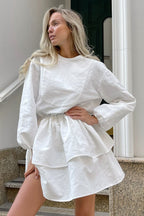 Double Layer Waisted Boho Dress image 2