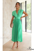 Female Loose Zipper Trendy Pleated Party Dress image 8