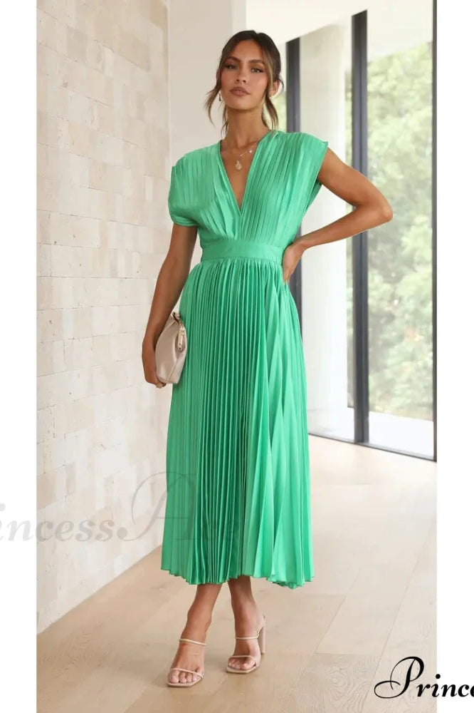 Female Loose Zipper Trendy Pleated Party Dress image 8