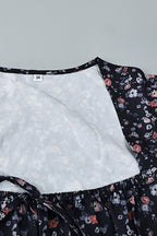 Lace Patch Floral High Waist Mini Dress image 6