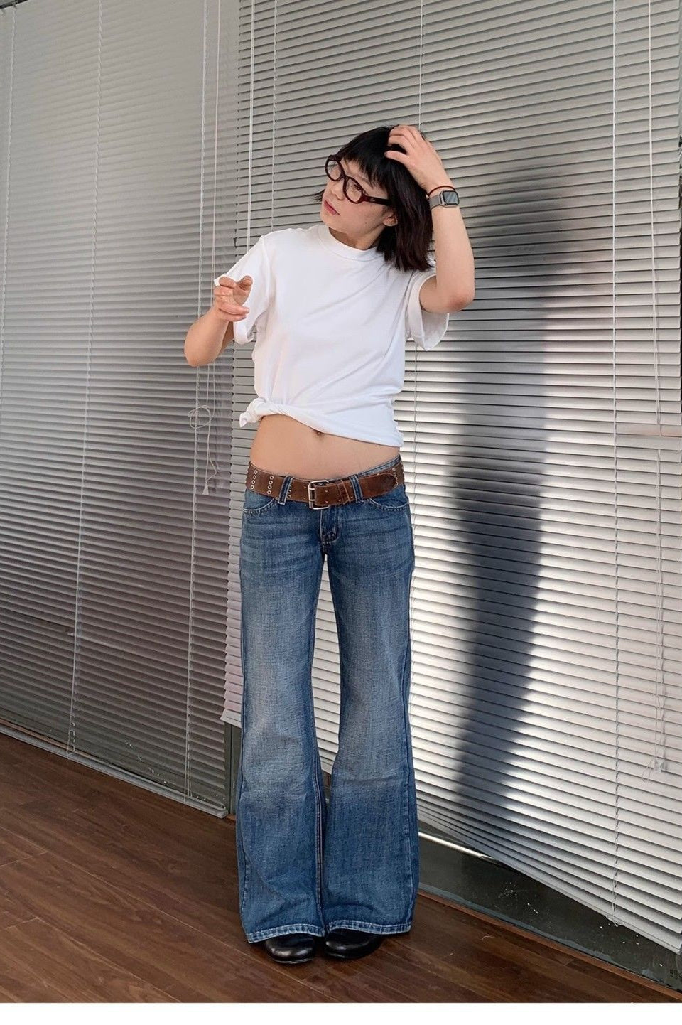 Low Rise Vintage Flare Jean image 2