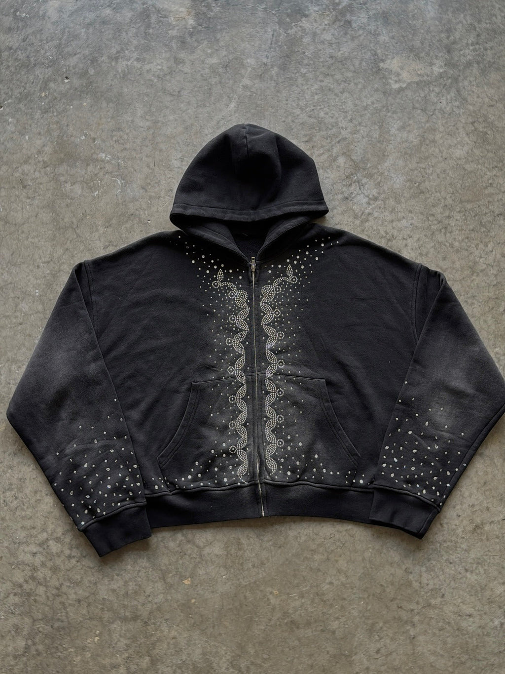 Crystal Detail Pullover Hoodie image 1
