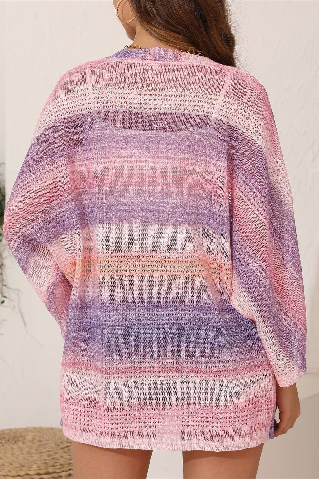 Crochet Tie Dye Relaxed Cardigan image 10